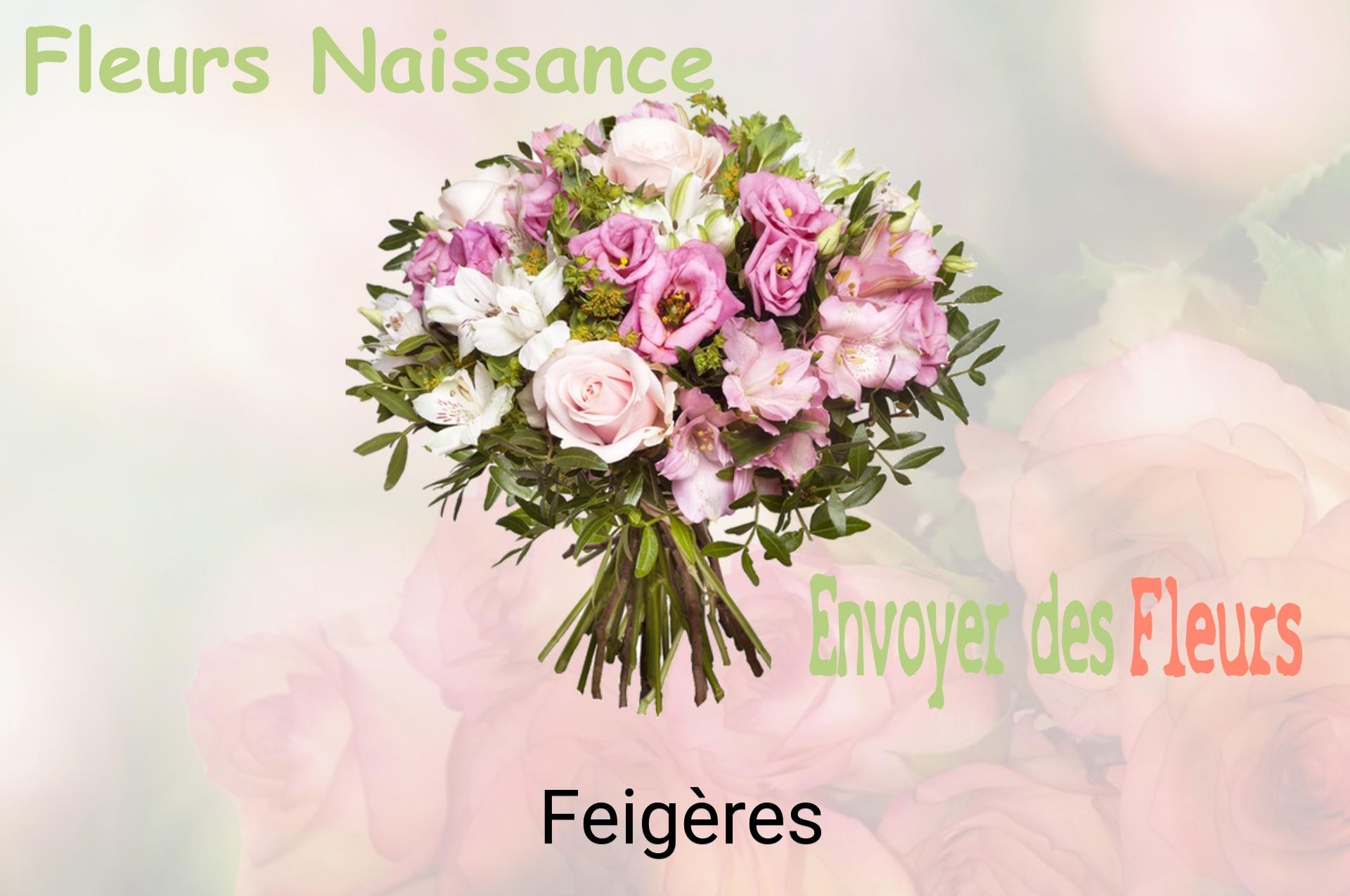 Bouquet de fleurs de naissance livré à Feigères