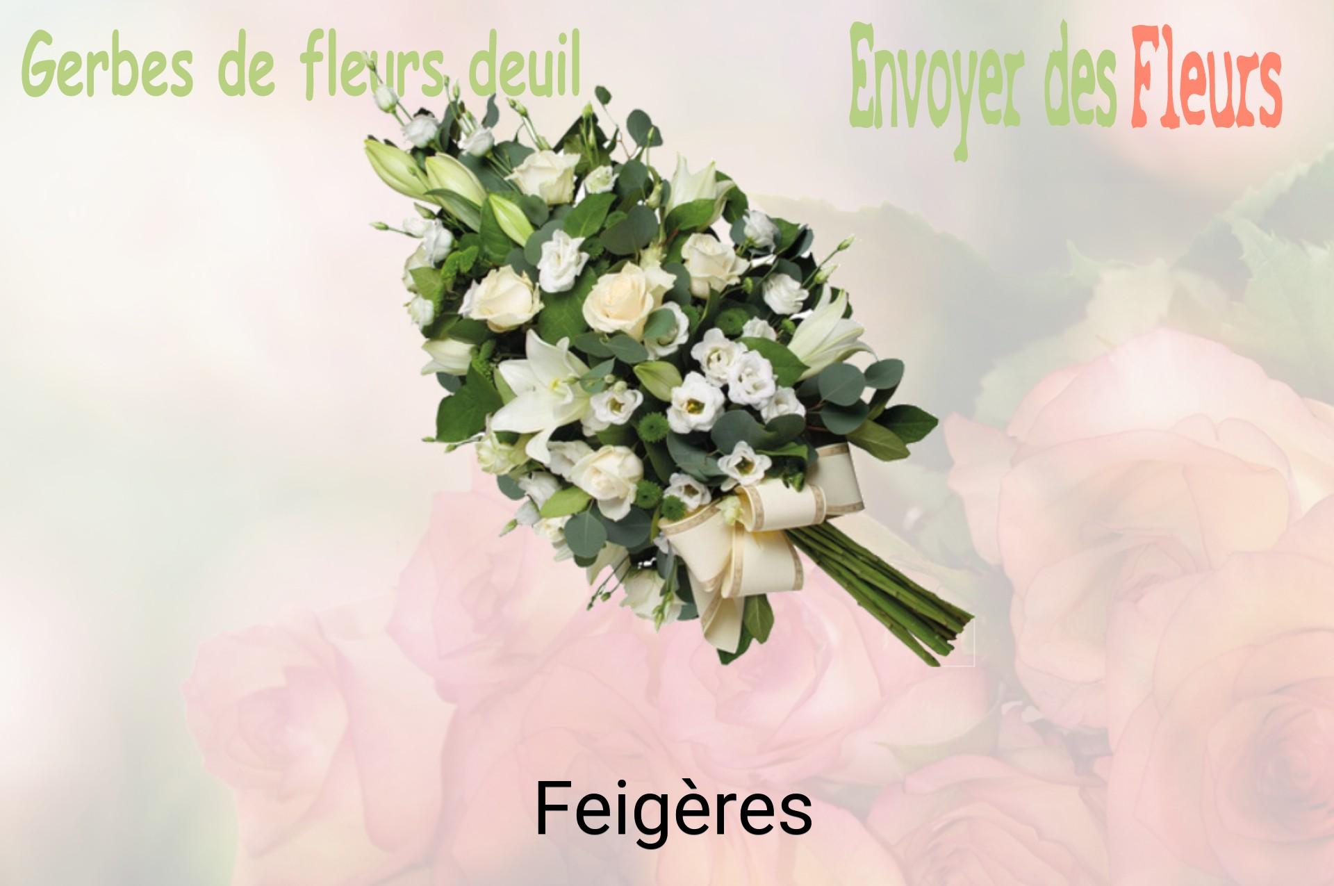 Gerbe de fleurs de deuil livrée à Feigères